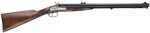 Safari. Double Set triggers. Adjustable Sights. Checkered Walnut Stock. Satin Chrome Finish Receiver, Blued Barrels. 72Cal, 26".